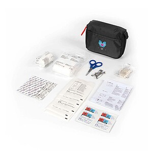 Basic 31-piece First Aid kit, solid black