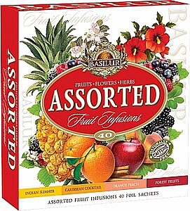BASILUR Fruit Infusions Assorted wrapper 40 gastro bags