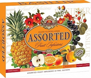 Basilur Fruit Infusions Assorted wrapper 60 gastro bags