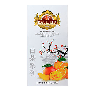 BASILUR White Tea Mango Orange