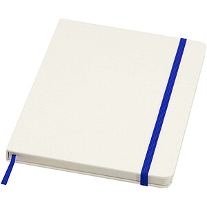 Bass A5 recycled hard cover notebook with lined pages, royal blue