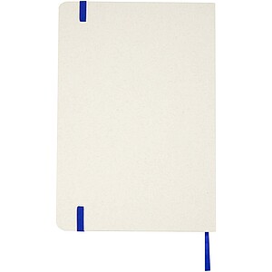 Bass A5 recycled hard cover notebook with lined pages, royal blue