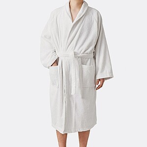 Bath robe "Cozy Line", white L/XL