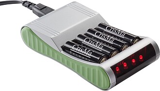 Battery charger, grey