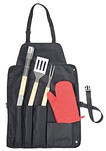 BBQ Set "Great BBQ", 5 pcs. black