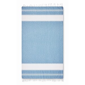 Beach bag with hammam towel, turquoise