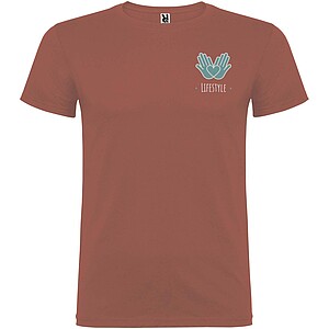 Beagle short sleeve mens t-shirt, brick red