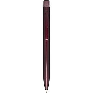 Beatriz recycled brass ballpoint pen (blue ink), burgundy