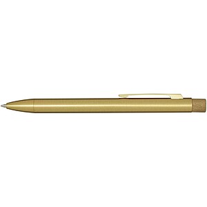 Beatriz recycled brass ballpoint pen (blue ink), gold