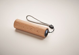 Beech wood rechargeable torch