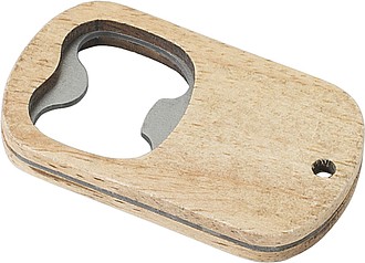 Beechwood bottle opener