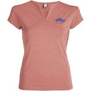 Belice short sleeve womens t-shirt, clay orange