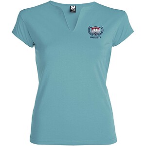 Belice short sleeve womens t-shirt, dusty blue