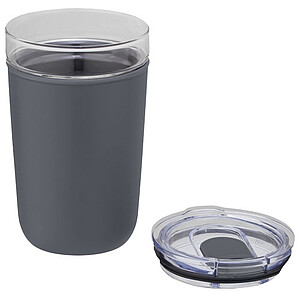 Bello 420 ml glass tumbler with recycled plastic outer wall