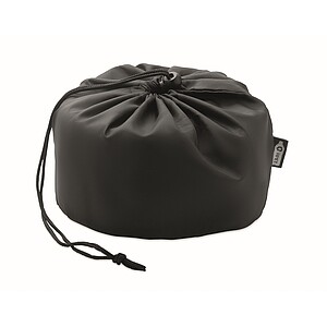 Bendable roll travel pillow, black