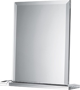 Big glass trophy, transparent