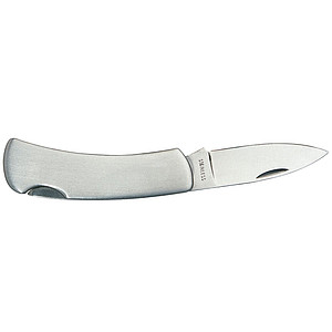 Big stainless steel jackknife "Metallic",colour silver