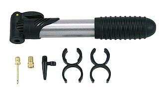 Bike air pump "Airflow", extensible,colour silver, black