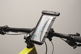 Bike mobile mount case in PVC, black