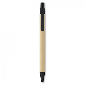 Biodegradable plastic ball pen, black