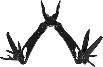 Black aluminium multitool Ariane, black
