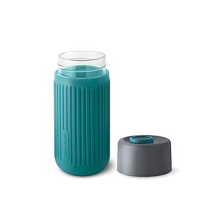Black+Blum Glass Travel Cup 340ML, turquoise