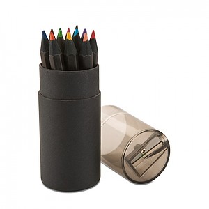 Black colouring pencils, black