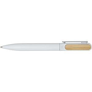 Blanca recycled aluminium ballpoint pen (blue ink), white