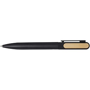 Blanca recycled aluminium ballpoint pen, solid black