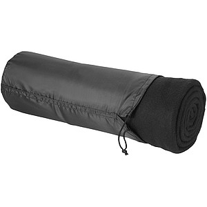 Blanket in pouch - black