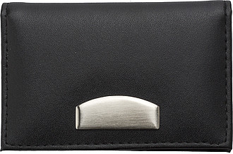 Bonded leather card holderBlack