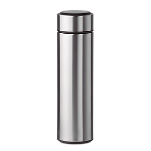 Bottle with touch thermometer