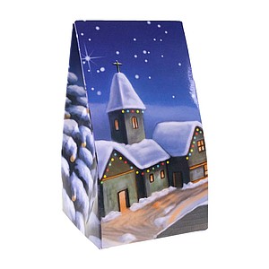 Box with a full-color almond print without a window