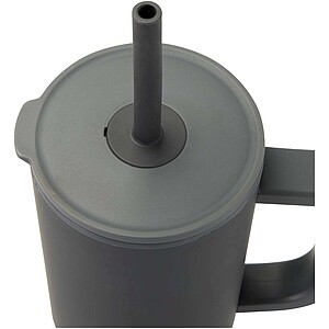 Brady 900 ml RCS certified insulated tumbler with silicone straw, grey