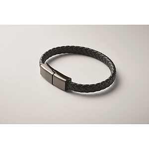 Braided bracelet cable type-C, black