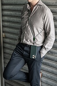 Brandcharger Lany lanyard, gun metal