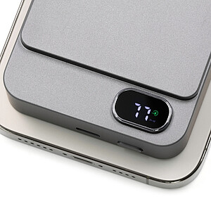 Brandcharger Powerwave 10000 wireless powerbank, gun metal