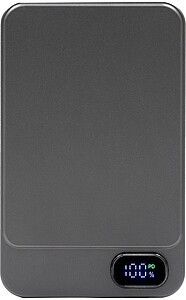 Brandcharger Powerwave 5000 wireless powerbank, gun metal