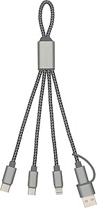 Brandcharger Trident 2 charging cable, gun metal