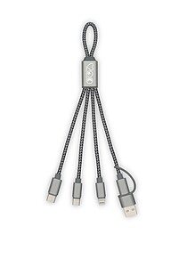 Brandcharger Trident 2 charging cable, gun metal