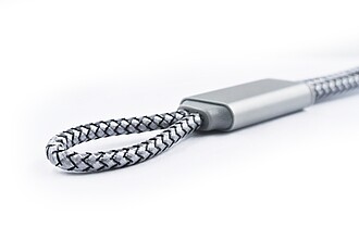 Brandcharger Trident 2 charging cable, gun metal