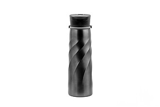 Brandcharger Vortex Athletica drinking bottle, gun metal