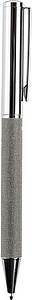 Brass twist ballpen Jalen, grey