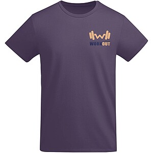 Breda organic cotton short sleeve mens t-shirt, lilac