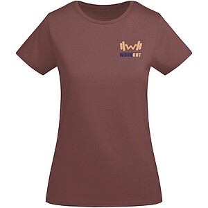 Breda organic cotton short sleeve womens t-shirt, pale red