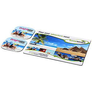 Brite-Mat® mouse mat and coaster set combo 3