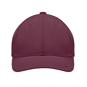 Brushed heavy cotton 6 panel Ba, burgundy