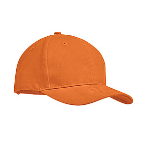 Brushed heavy cotton 6 panel Ba, orange