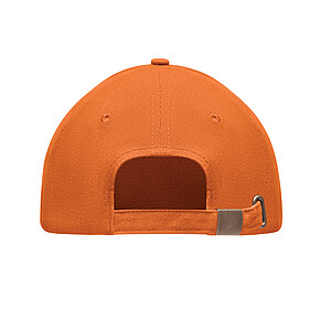 Brushed heavy cotton 6 panel Ba, orange