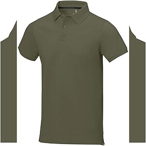 Calgary short sleeve mens polo, forest green